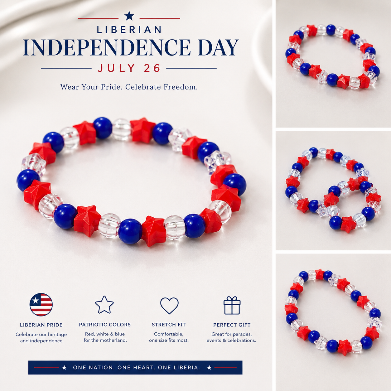 Liberian July 26 Bracelet