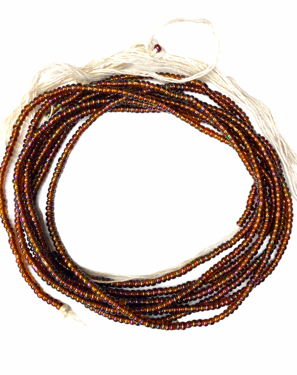 Bronze Curve Beads - Brown