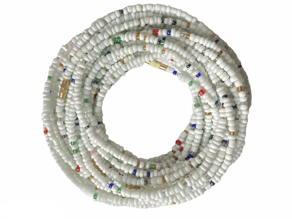 Mint Curve Beads - White