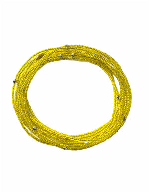 Goldie Curve Beads - Yellow