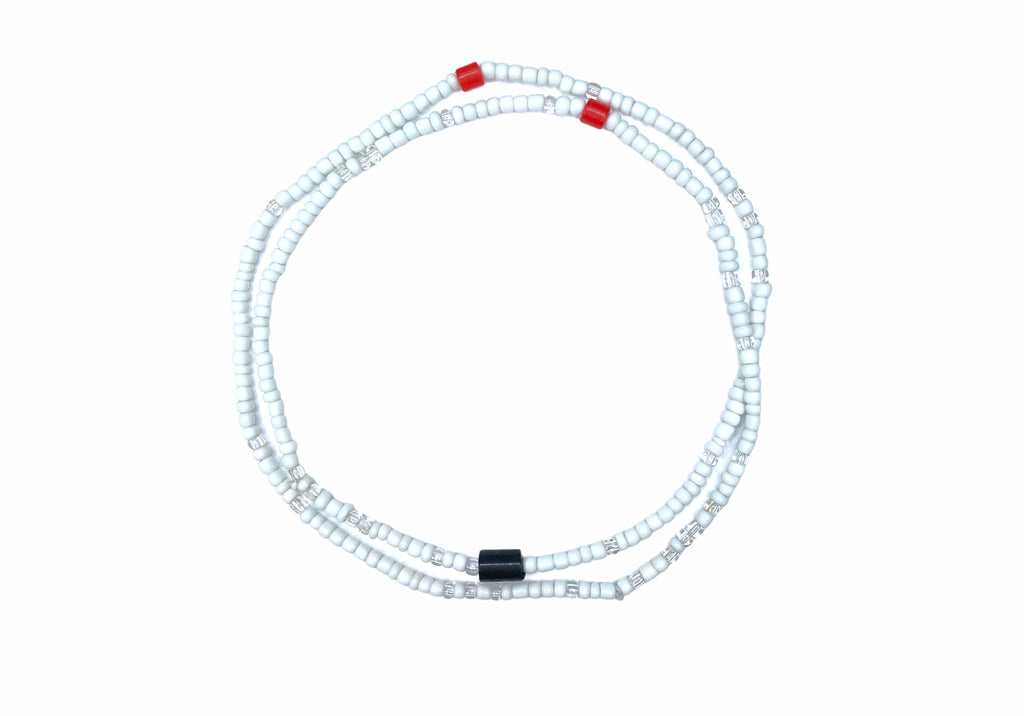 Mae Curve Beads - White