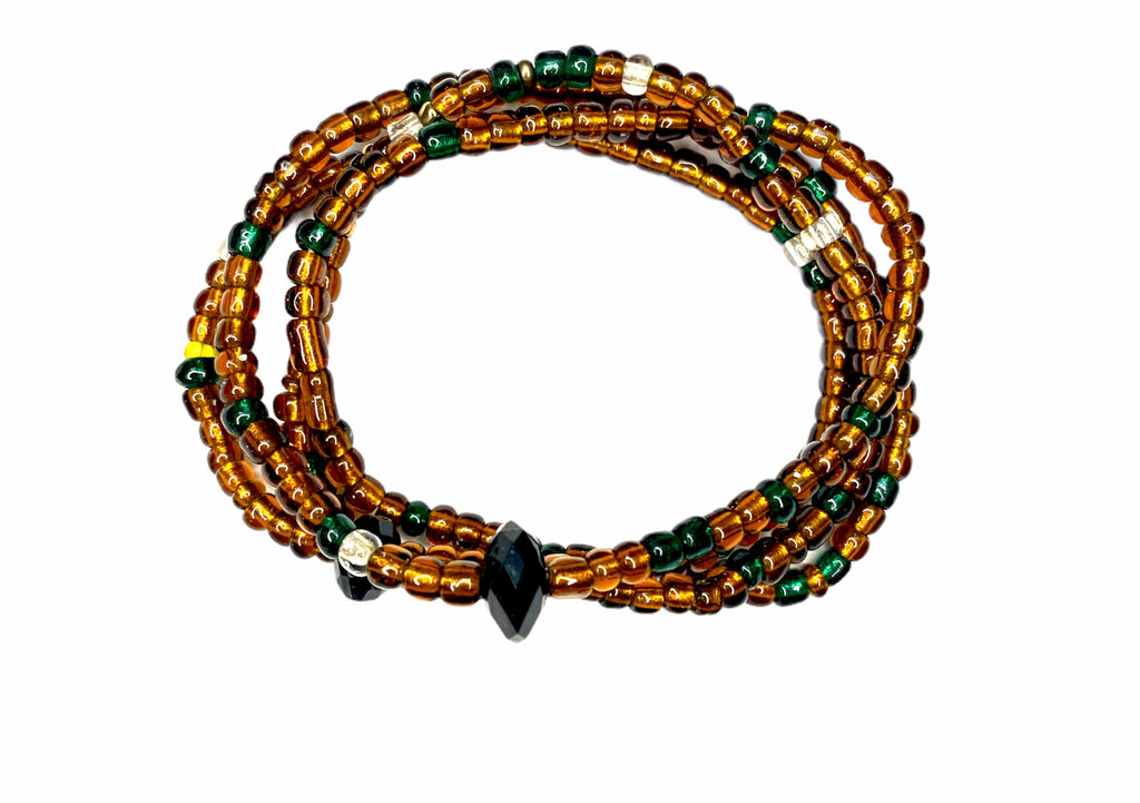 Jazz Curve Beads - Brown